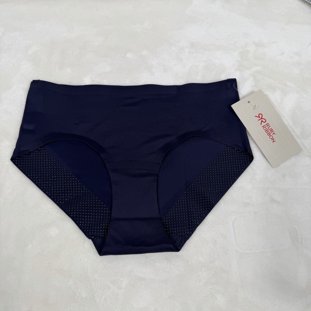 Ruby Ribbon XS Navy Seamless Full Brief Shapewear Panties Smoothing NWT 1462
